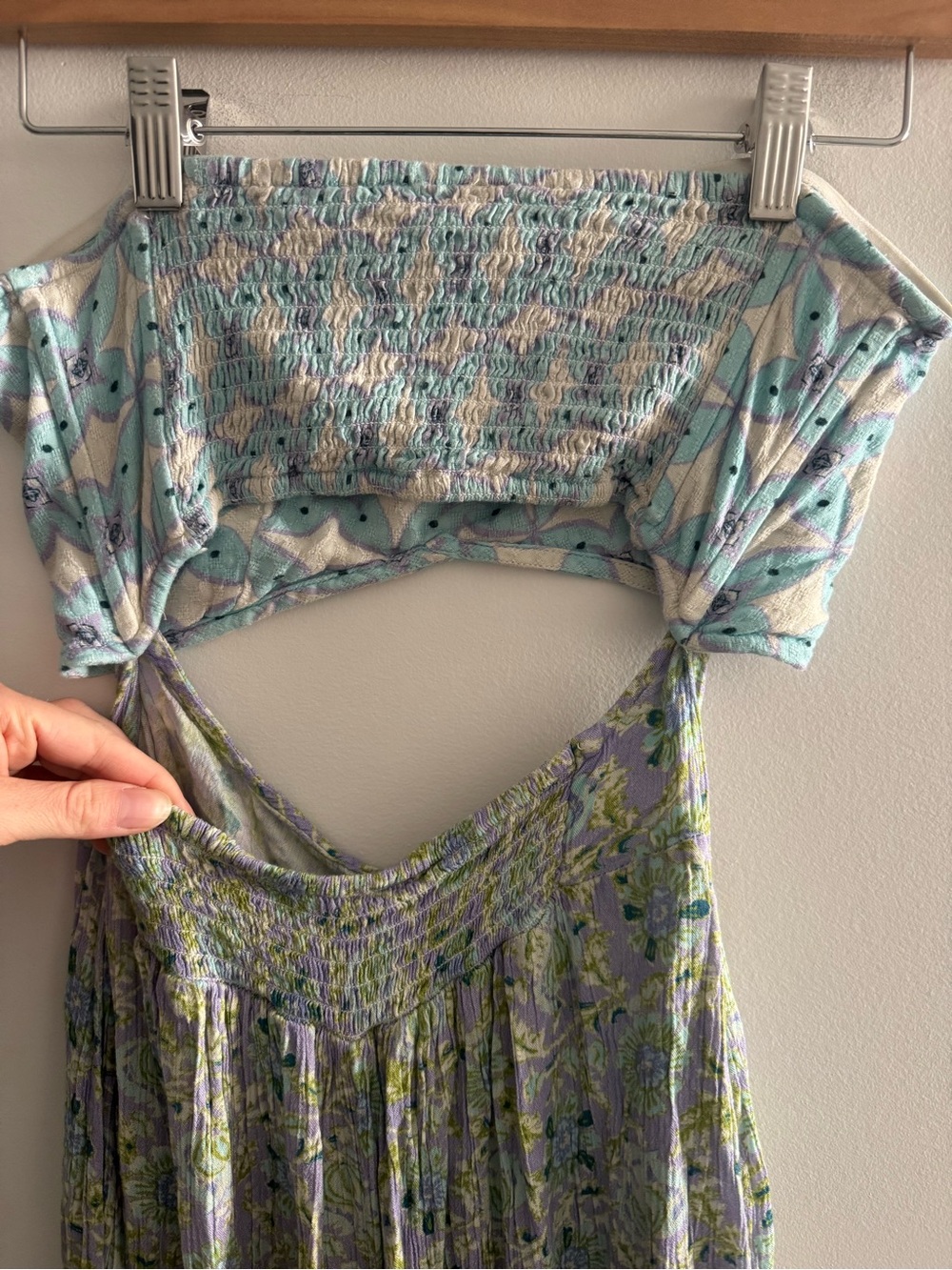 Free People Juliet Cutout Strapless Wide Leg Jumpsuit - Picture 9 of 10